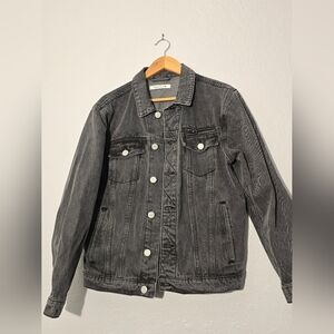 Black Faded Style Jean Jacket